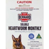 St Bernard Soluble Heartworm Tablets Large Dog 23-41kg 6 Tabs (out of stock)
