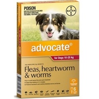 Advocate Large Dogs 10-25kg Red 1-Pack