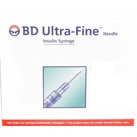 BD Ultrafine Insulin Syringe 1ml 29G 100's