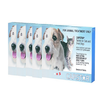Capstar For Small Dogs & Cats 0.5-11kg 6 Tablets 5 Pack