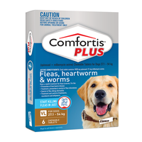 Comfortis Plus 27.1-54kg Chewable Brown Dog 6 Pack