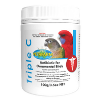 Vetafarm Triple C Antibiotic Powder For Ornamental Birds 100g