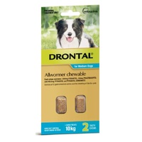 Drontal Allwormer Chewable For Medium Dogs 10kg