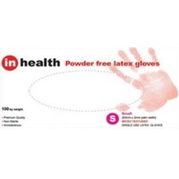 Latex Exam Gloves Powder Free Medium 100