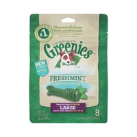 Greenies Freshmint Dog Dental Chews Large 8S