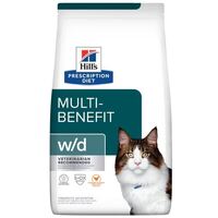 Hill's Prescription Diet w/d Multi-Benefit Dry Cat Food - Chicken Flavour 1.5kg