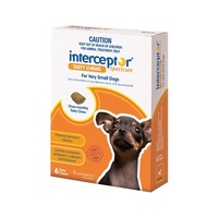 Interceptor Spectrum Chews - Orange. Vsmall Dogs Up To 4kg