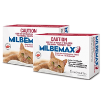 Milbemax Allwormer For Large Cats 2-8kg - 40 Tablets (2 X 20packs)