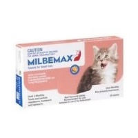 Milbemax For Small Cats 0.5 -2kg 20 Tabs (Pink Box )