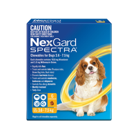 Nexgard SPECTRA Chewables For Small Dogs Yellow 3.6 -7.5kg 1 Chew