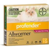 Profender Allwormer Large Cat 5 To 8 kg 2Pack