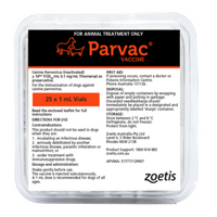 Parvac Vaccine for dogs against canine parvovirus. 