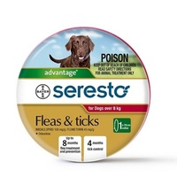 Bayer Seresto Flea & Tick Collar For Large Dogs Over (8kg)