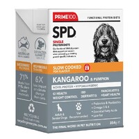 Prime100 - SPD Slow Cooked - Kangaroo & Pumpkin - 354gm x 12 Wet Food
