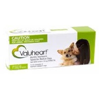 Valueheart Heartworm Tablets Green Med Dog 6 Pack