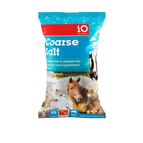 iO Coare Salt 25kg - Swimming Pools / Livestock / Horse / Cattle - Pickup Only