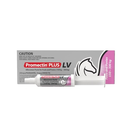 Promectin Plus LV (Mini) Allwormer Paste For Foals And Ponies 3.15gm (150 - 300kg)