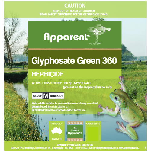 Apparent Glyphosate Green 360 (Equivalent Roundup 360 Biactive)
