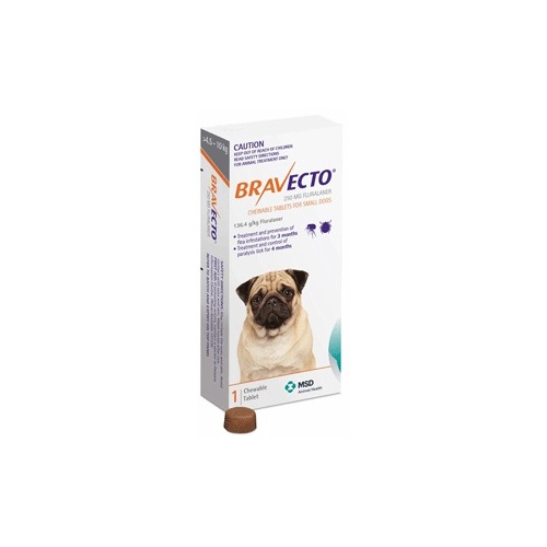 Bravecto Small Dog Orange 4.5-10kg Chew