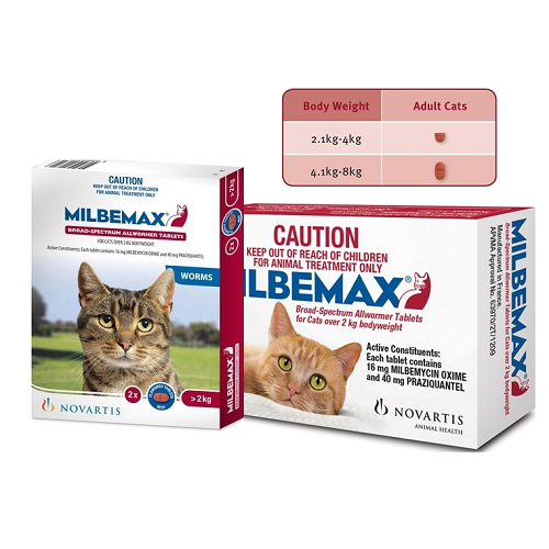 Milbemax Allwormer For Large Cats 2-8kg