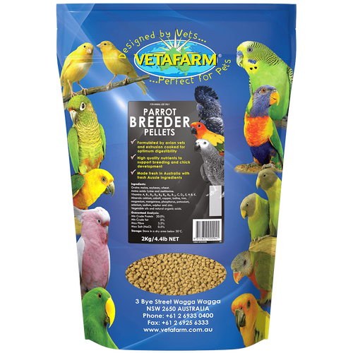 Vetafarm Breeder Diet - Parrot Pellets