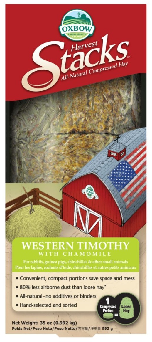 Buy Oxbow Harvest Stack Timothy with Chamomile 1kg Oveds Horse & Pet