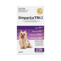 Simparica Trio 2.6-5kg (Purple) 3 Pack