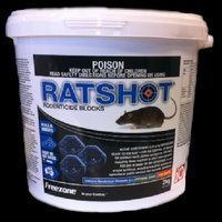 iO Ratshot Bait Blue iO Ratshot Block Damp Or Dry Use Difenacoum Freezone 8kg