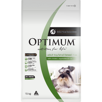 Optimum Adult - Toy/Small Breed - Chicken, Vegetable & Rice - Dry Dog Food 15kg