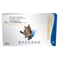 Revolution For Cats 2.6-7.5kg (Blue) - 6 Pack 