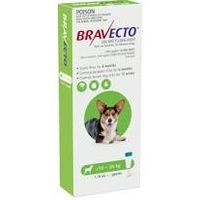 BRAVECTO SPOT-ON DOG GREEN 10 - 20KG 500MG