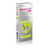 Bravecto Plus For Kittens & Small Cats 1.2 - 2.8kg 