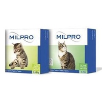 Milpro Broad Spectrum Wormer For Small Cats And Kittens 0.5 - 2kg 24 Tab