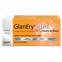 Zoetis GlanEry 4 In 1 B12 Vaccine 250ml (250 doses)