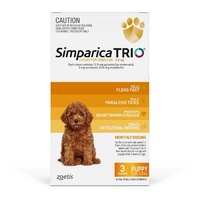 Simparica TRIO 1.25-2.5kg (Yellow) 3 Pack