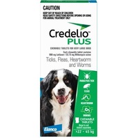 Credelio Plus Blue Xlarge 22-45kg 3Pk