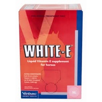 Virbac White E Liquid Vitamin Supplement Horse Anti-Oxidant 20L