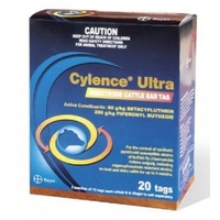 Cylence Ultra Buffalo Fly Ear Tags - 20's (out of Stock)