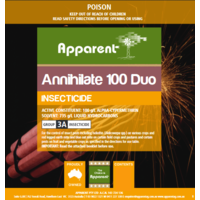 Apparent Annihilate 100 Duo (Alpha-Cypermethrin) 20 Litre (Equiv Basf Fastac)