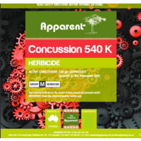 Apparent Concussion Glyphosate 540 20 Litre (Equiv To Roundup Powermax) (out of stock)