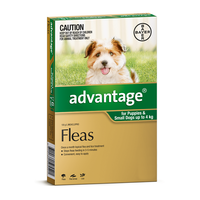 Advantage For Dogs & Puppies Under 4kg 6pack