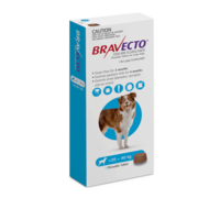 Bravecto Blue For Large Dogs 20 - 40kg  -  2 Chews 
