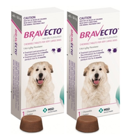 Bravecto For Very Large Dog 40 - 56 kg X 2Chews Pink
