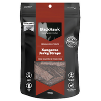 Black Hawk Kangaroo Jerky Straps - 100gm treats