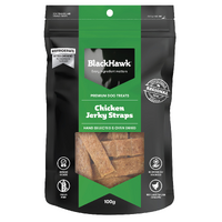 Black Hawk Chicken Jerky Straps - 100gm treats