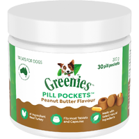Greenies Pill Pockets - Peanut Butter - Dog Treats 30 Pack