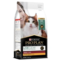 PRO PLAN Cat - LIVECLEAR - Adult Indoor Hairball Control - Chicken Dry Cat Food 1.5kg