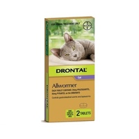 Drontal Allwormer Tablets for Cats 4kg - 2 Pack