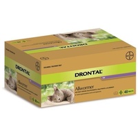 Drontal Allwormer Tablets for Cats 4kg - 48 Tablets