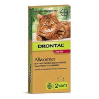 Drontal Allwormer Tablets for Cats 6kg - 2 Tablets